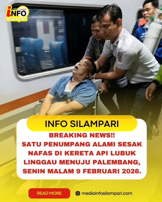 Breaking News! Satu Penumpang KA Lubuklinggau – Palembang Alami Sesak Nafas