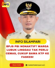 BPJS PBI Nonaktif ? Warga Lubuklinggau Tak Perlu Cemas, Cukup Bawak KTP Ke Faskes