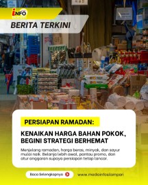 Persiapan Ramadhan : Begini Strategi Berhemat, Saat Kenaikan Harga Bahan Pokok