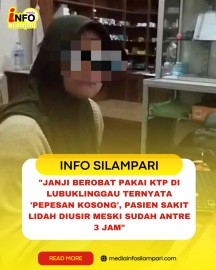 ​”Janji Berobat Pakai KTP di Lubuklinggau Ternyata ‘Pepesan Kosong’, Pasien Sakit Lidah Diusir Meski Sudah Antre 3 Jam”