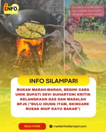 Bukan Marah-Marah, Begini Cara Unik Bupati Devi Suhartoni Kritik Kelangkaan Gas dan Masalah BPJS (“Bulu Idung Itam, Skincare Rusak Niup Kayu Bakar”)