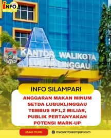 Anggaran Makan Minum Setda Lubuklinggau Tembus Rp1,2 Miliar, Publik Pertanyakan Potensi Mark-Up