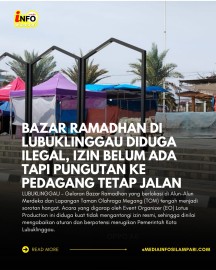Bazar Ramadhan di Lubuklinggau Diduga Illegal, Izin Belum Ada Tapi Pungutan ke Pedagang Tetap Jalan
