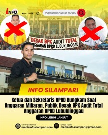 Ketua dan Sekretaris DPRD Bungkam Soal Anggaran Miliaran, Publik Desak BPK Audit Total Anggaran DPRD Lubuklinggau